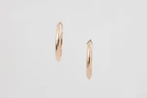 10k Rose Gold Hoop Earrings (0.86g.)