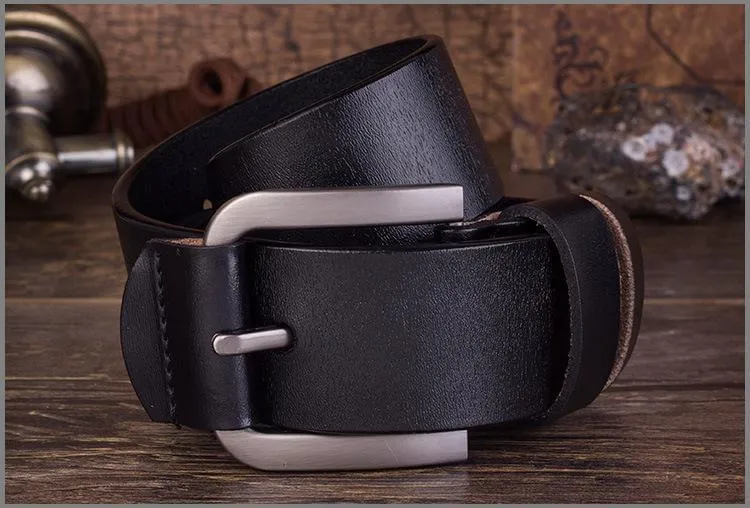 Cow Leather Black & Dark Coffee Belts ZK004