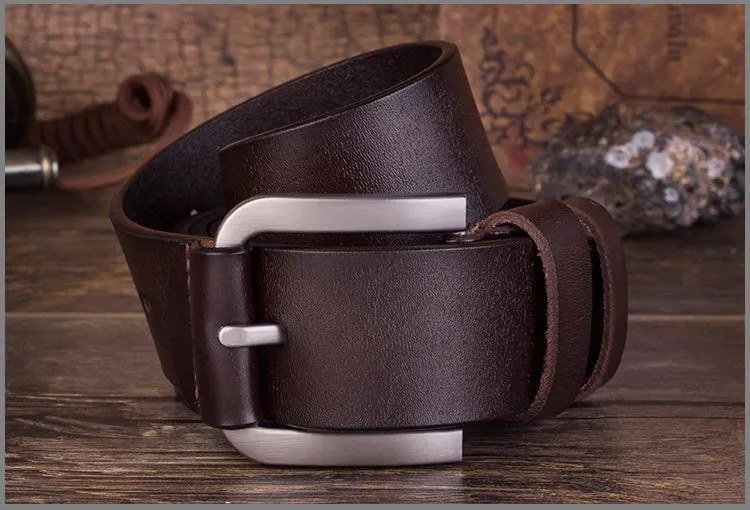 Cow Leather Black & Dark Coffee Belts ZK004