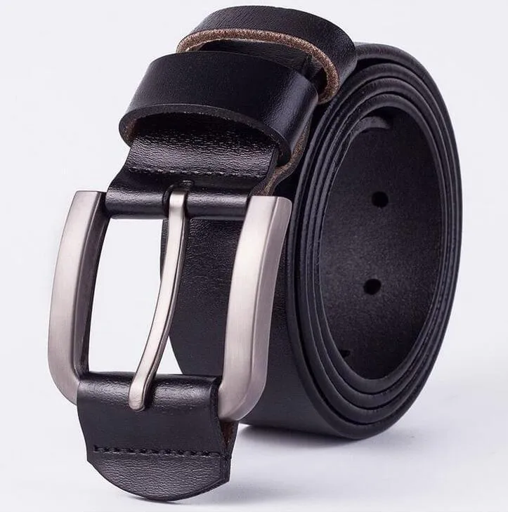 Cow Leather Black & Dark Coffee Belts ZK004