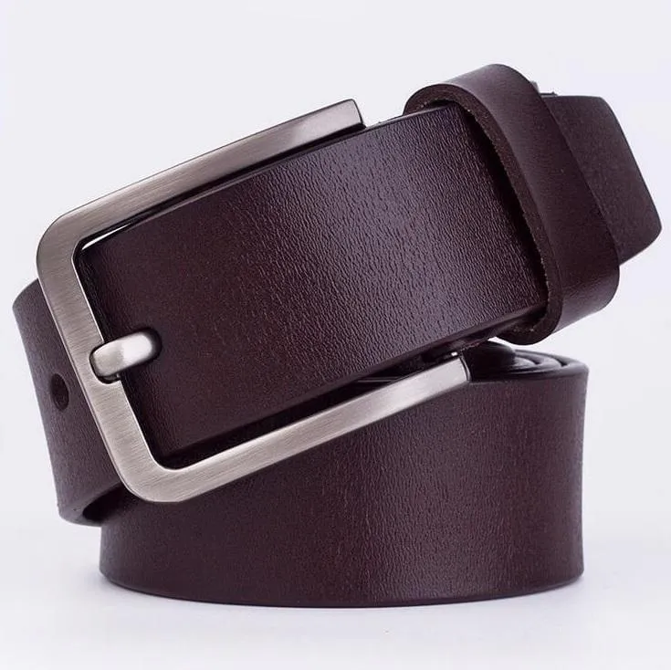 Cow Leather Black & Dark Coffee Belts ZK005