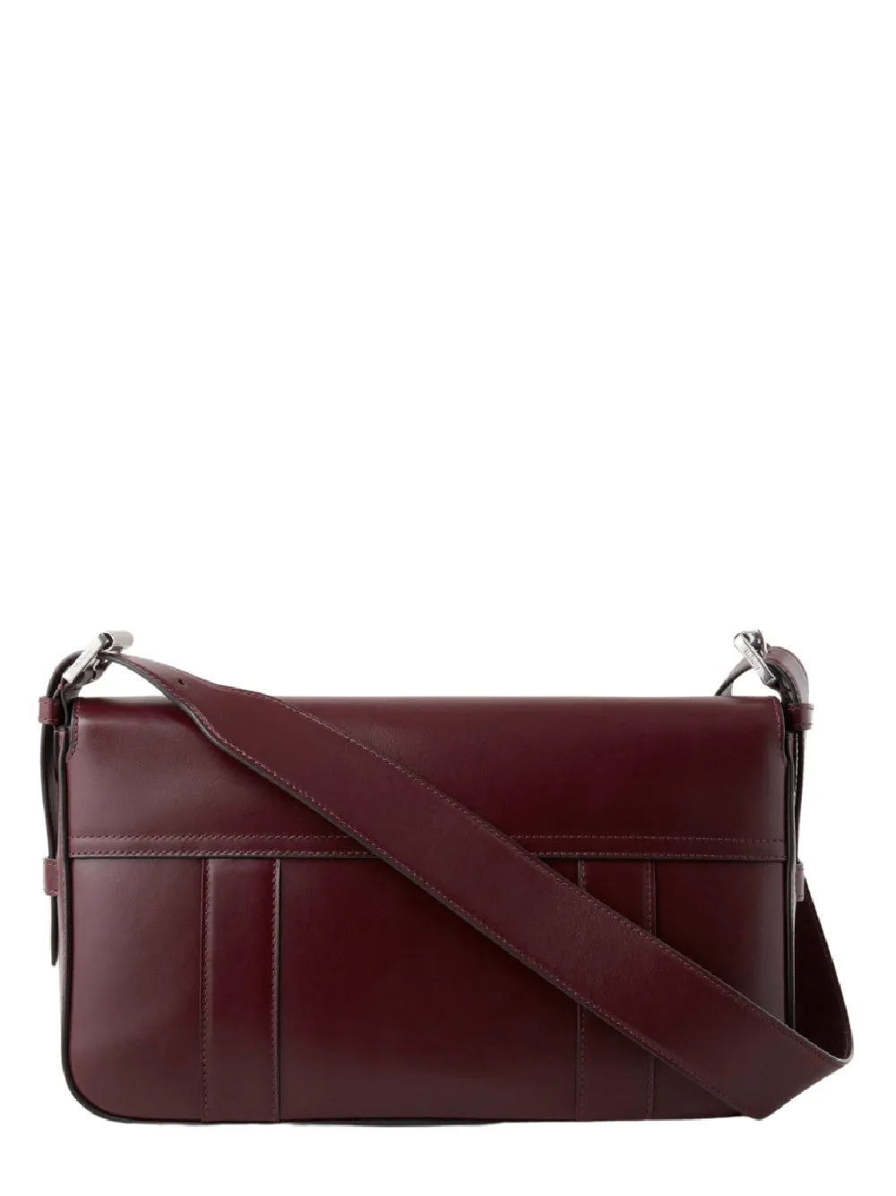 East West Bayswater Shiny Smooth Classic Calf (Black Cherry)