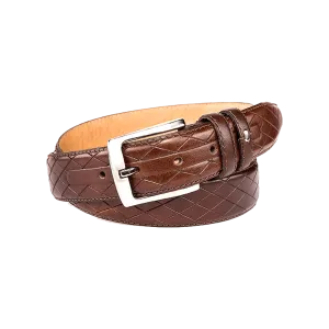 Germaine Diamond Leather Belt