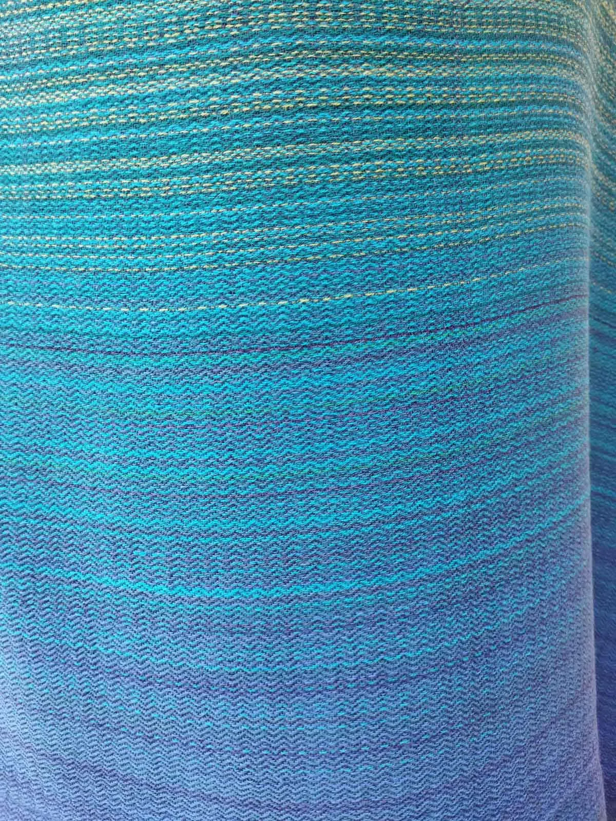 Handwoven Merino Wool Shawl Indigo