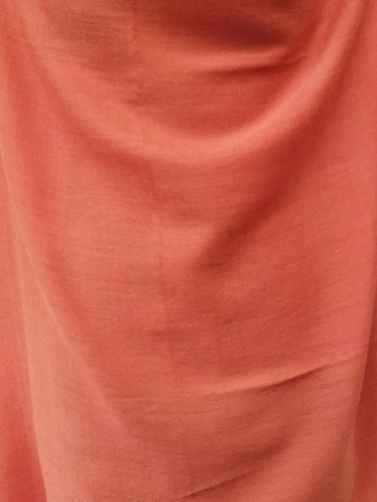 Handwoven Merino Wool Shawl Orange