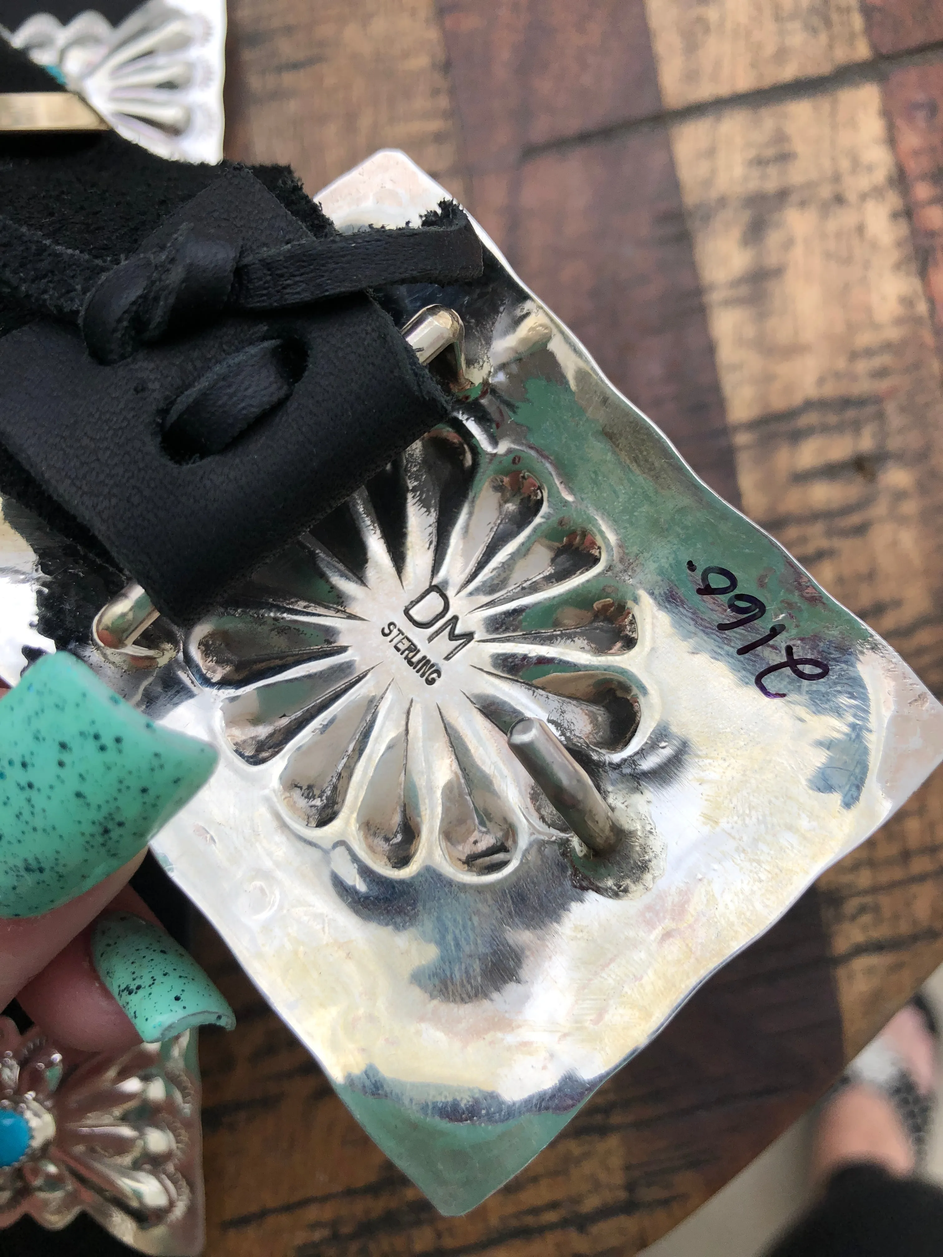 Kingman and Sterling Silver Belt