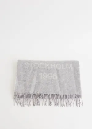 Logo Wool Scarf