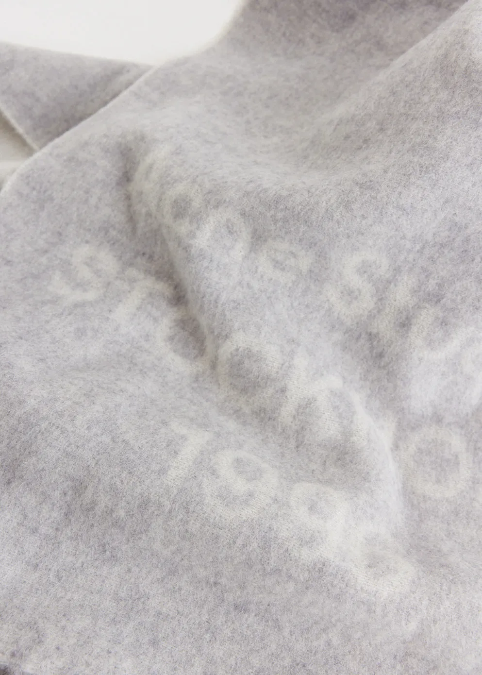 Logo Wool Scarf