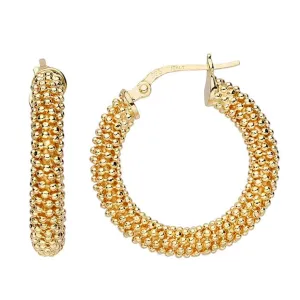 Mini Beaded Hoops