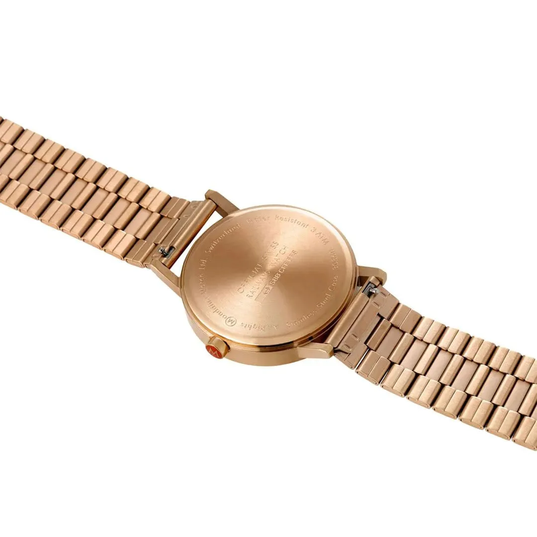 Mondaine Watch Classic Black Rose Gold A660.30360.16SBR