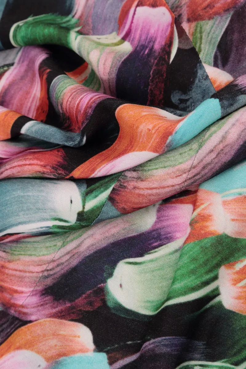 Paint Charm Silk Cotton Scarf