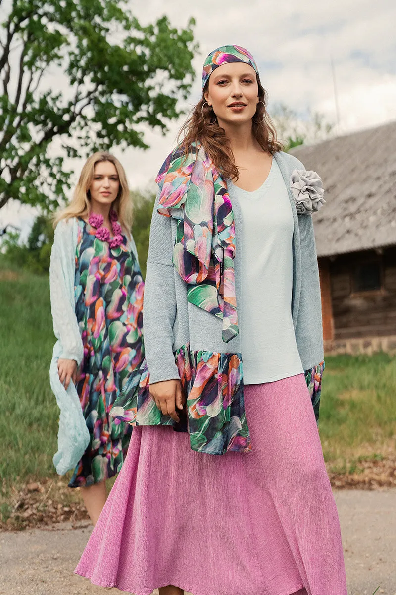 Paint Charm Silk Cotton Scarf