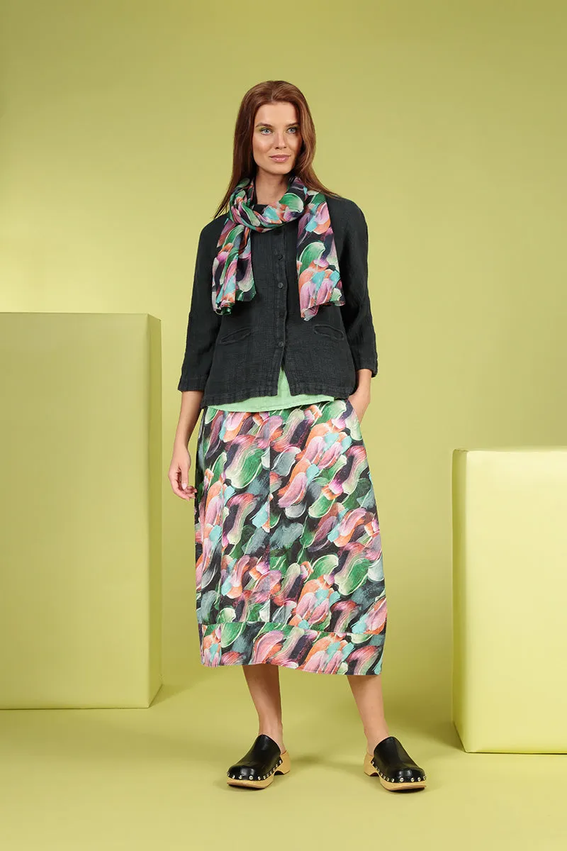 Paint Charm Silk Cotton Scarf