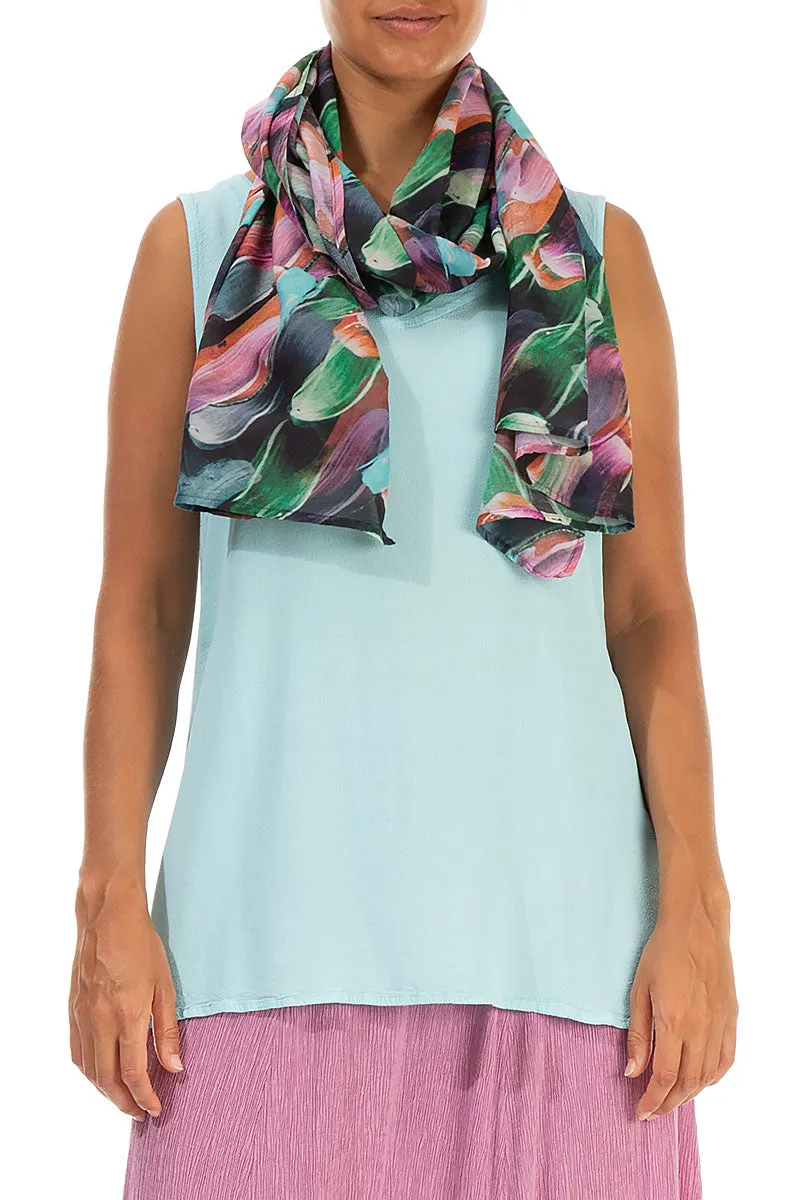 Paint Charm Silk Cotton Scarf