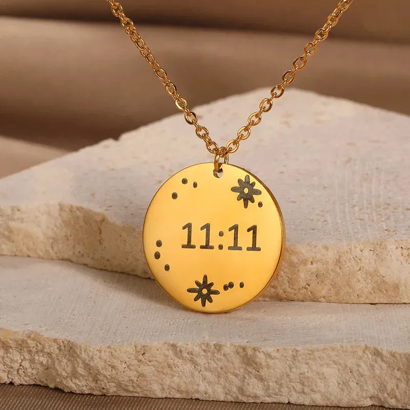 sanceo 1111 charm necklaces