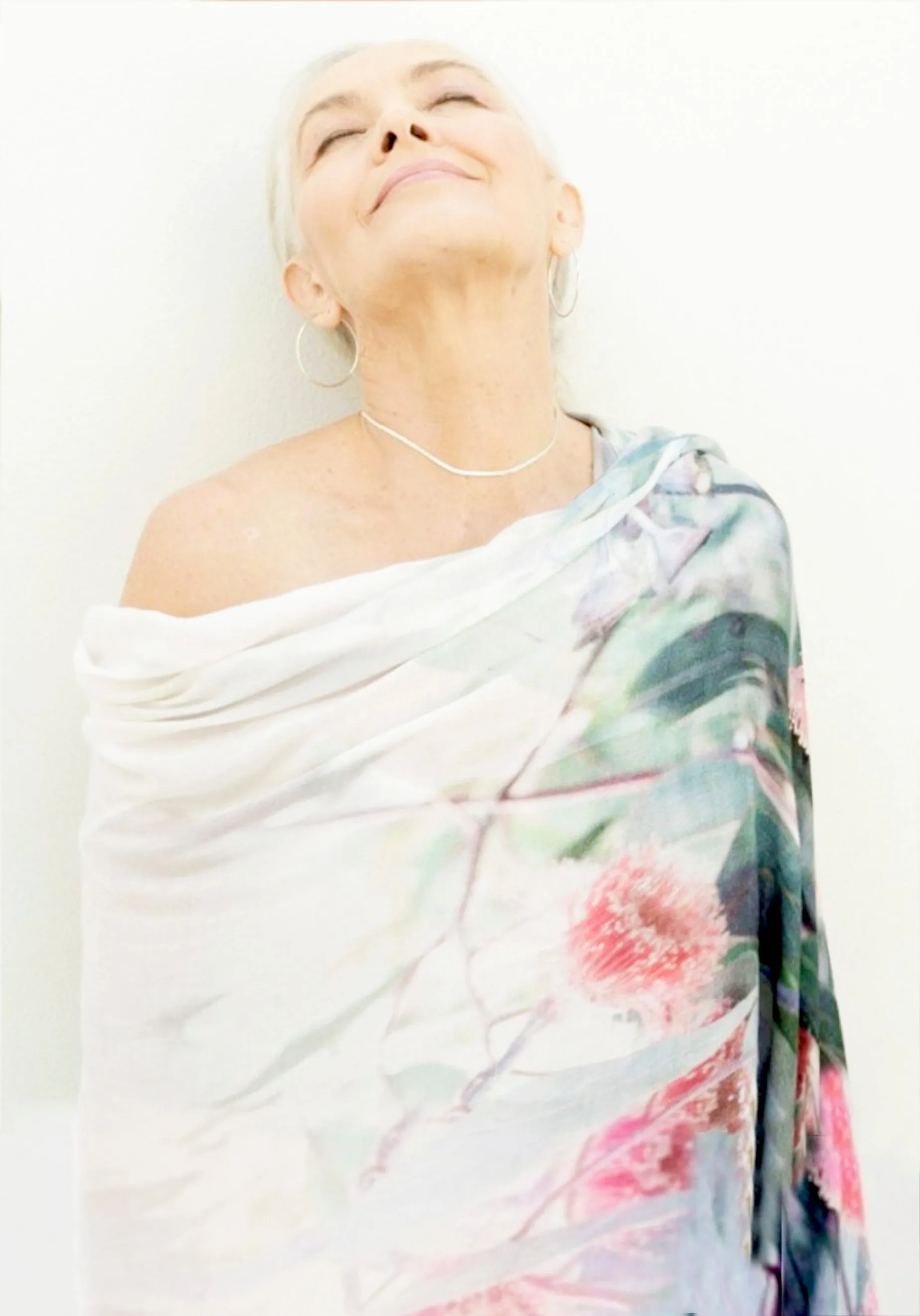SILVER PRINCESS WOOL & SILK SCARF