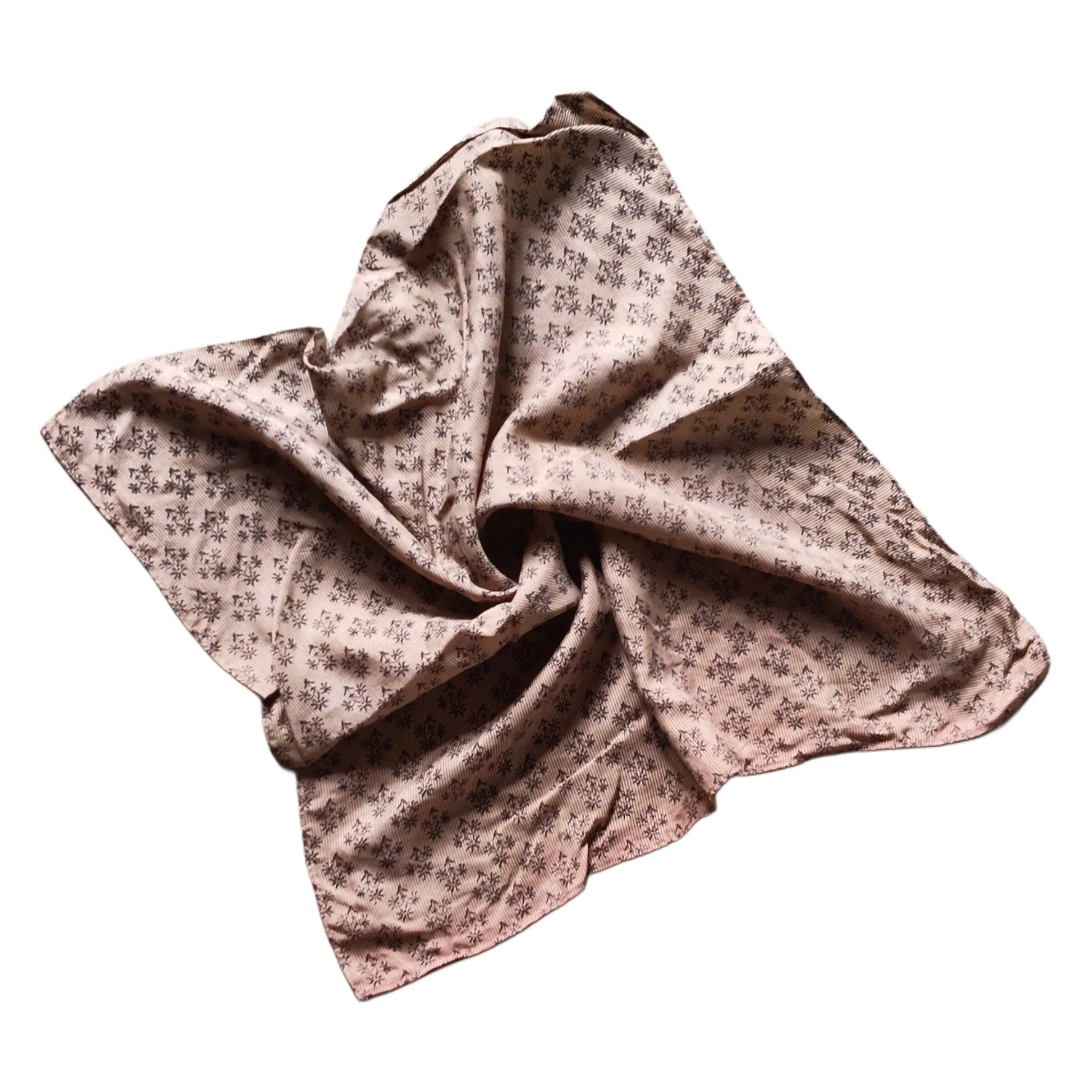 Upcycled CREPE  Silk Neck/ Head Scarf (20x20 inches)