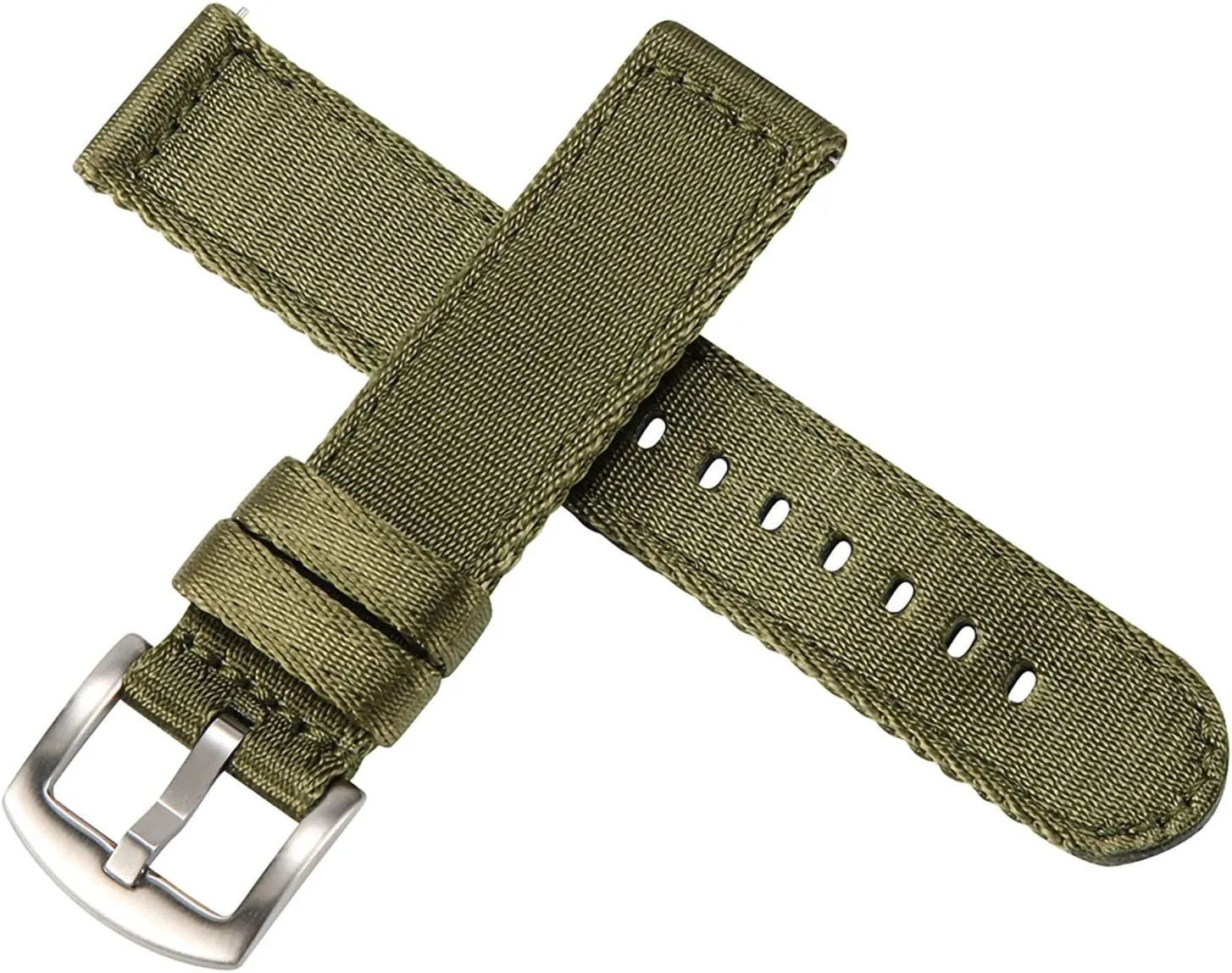 WOUKUP Military Quick Release Nylon Watch Bands Premium Seat Belt Material Watch Strap 18mm 20mm 22mm Watchband for Men and Women