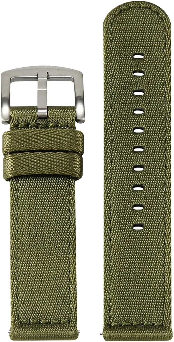 WOUKUP Military Quick Release Nylon Watch Bands Premium Seat Belt Material Watch Strap 18mm 20mm 22mm Watchband for Men and Women