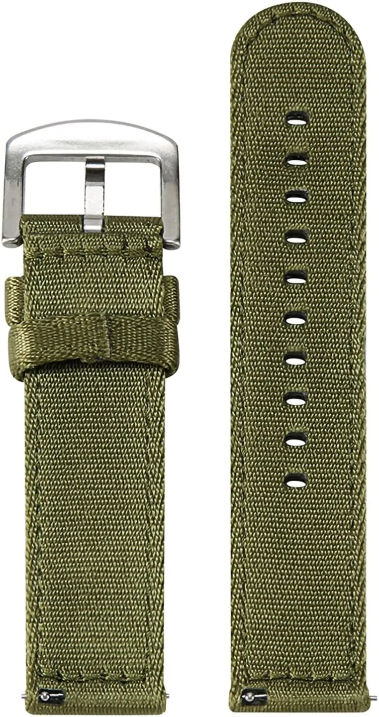 WOUKUP Military Quick Release Nylon Watch Bands Premium Seat Belt Material Watch Strap 18mm 20mm 22mm Watchband for Men and Women