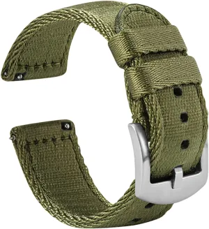 WOUKUP Military Quick Release Nylon Watch Bands Premium Seat Belt Material Watch Strap 18mm 20mm 22mm Watchband for Men and Women
